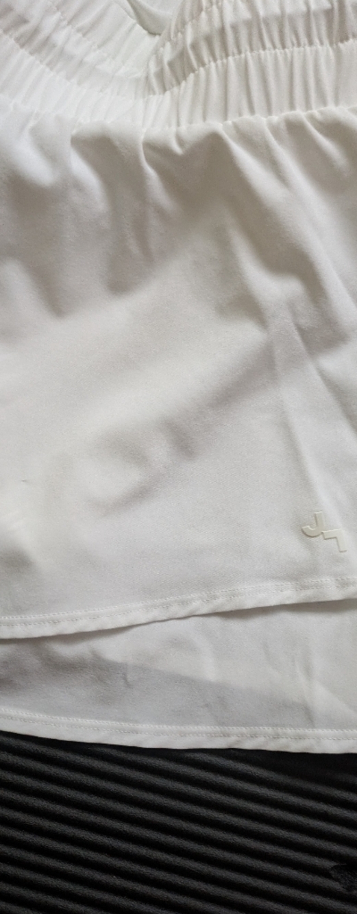 Joy Lab Women's High Rise Double Layer Run Shorts White Large Running Gym NEW - Picture 12 of 15
